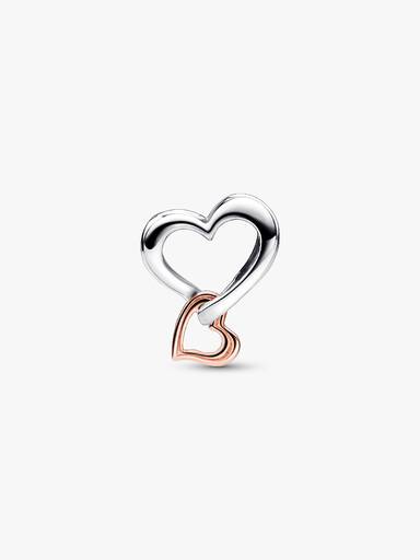 Charm Cœur Infini Ajouré Bicolore