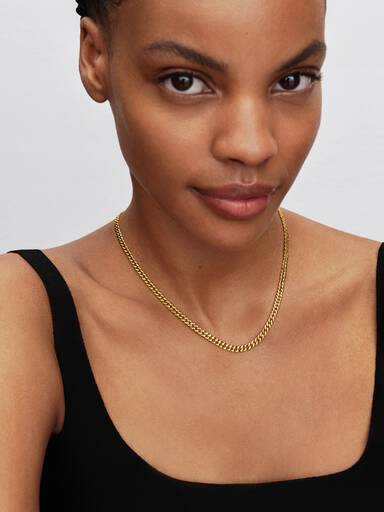 Collier Maille Cubaine Doré