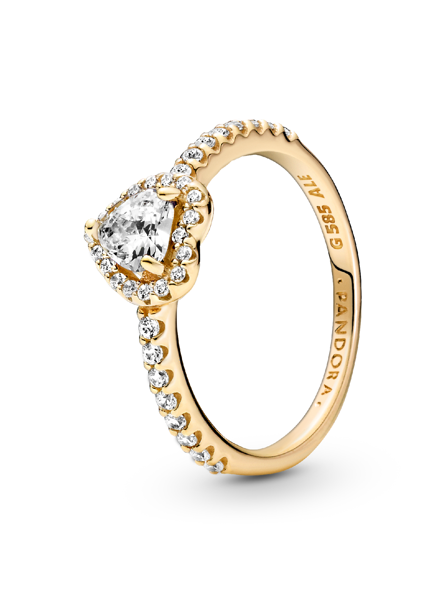 Bague Cœur Élevé