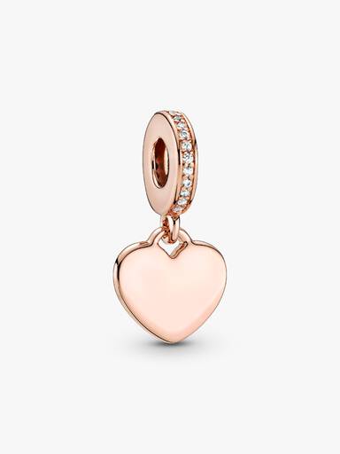 Charm Pendant Plaque Cœur Gravable