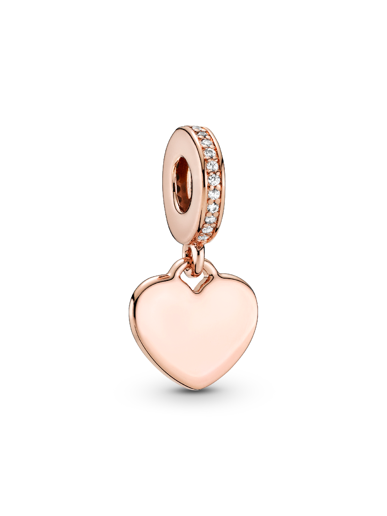 Charm Pendant Plaque Cœur Gravable