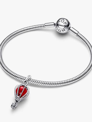 Charm Pendant en Verre de Murano Montgolfière