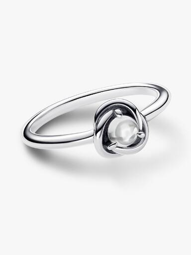 Bague Cercle Éternité Couleur de Naissance du Mois d'Avril