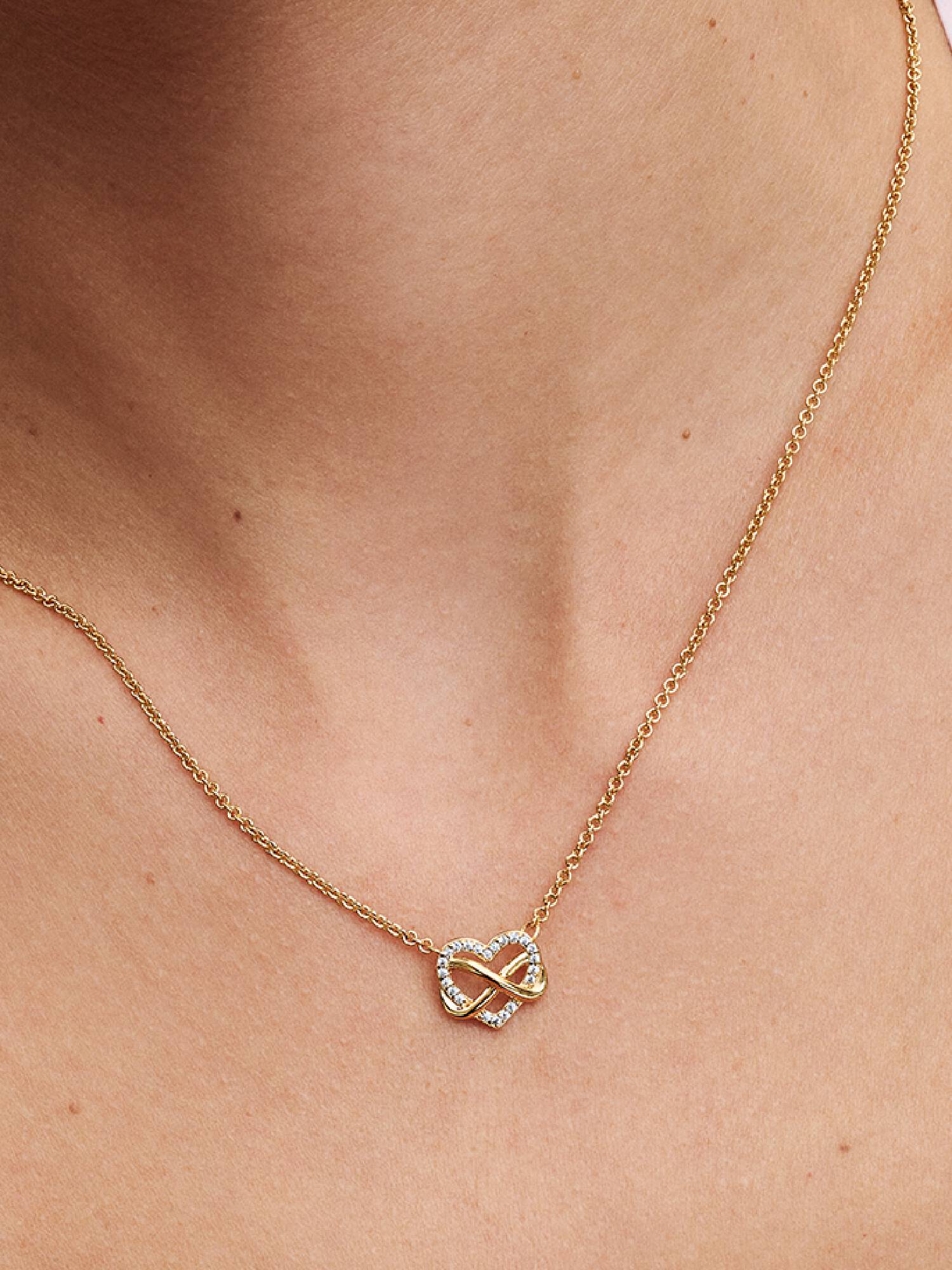 Collier Cœur Infini Scintillant