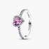 Bague Cœur Violet Clair Surélevé Bague Cœur Violet Clair Surélevé