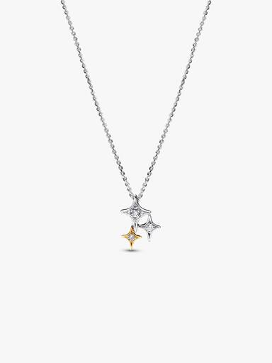 Collier avec Pendentif Trio d’Étoiles