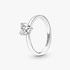 Bague Solitaire Cœur Scintillant Bague Solitaire Cœur Scintillant