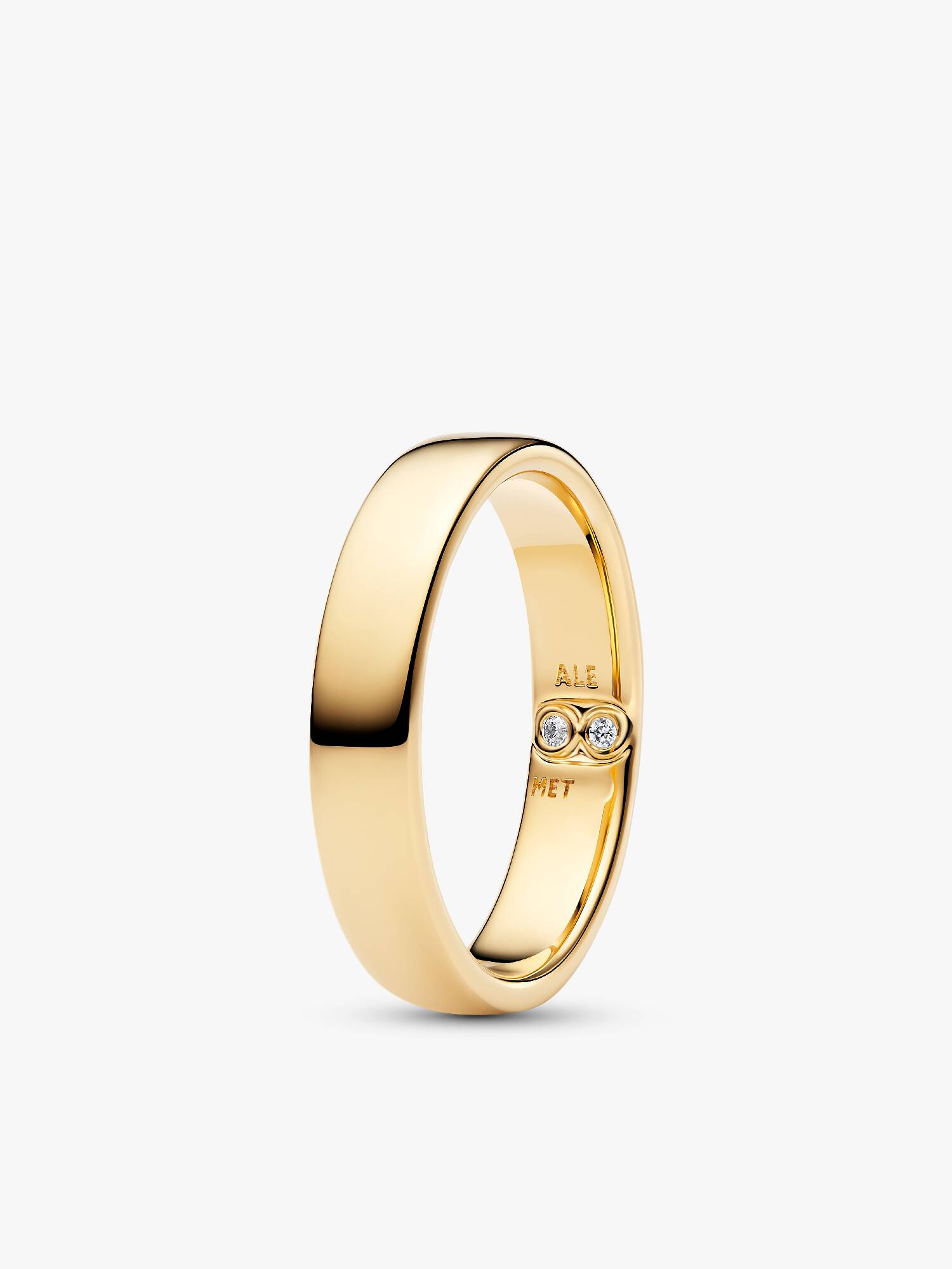 Anneau Classique Gravable Doré