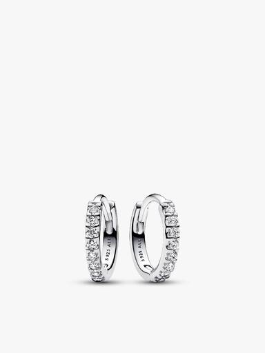 Ensemble de Clous d’Oreilles Cœur Trois Pierres & Créoles Scintillantes