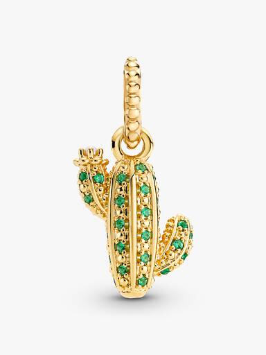 Pendentif Cactus du Désert Scintillant