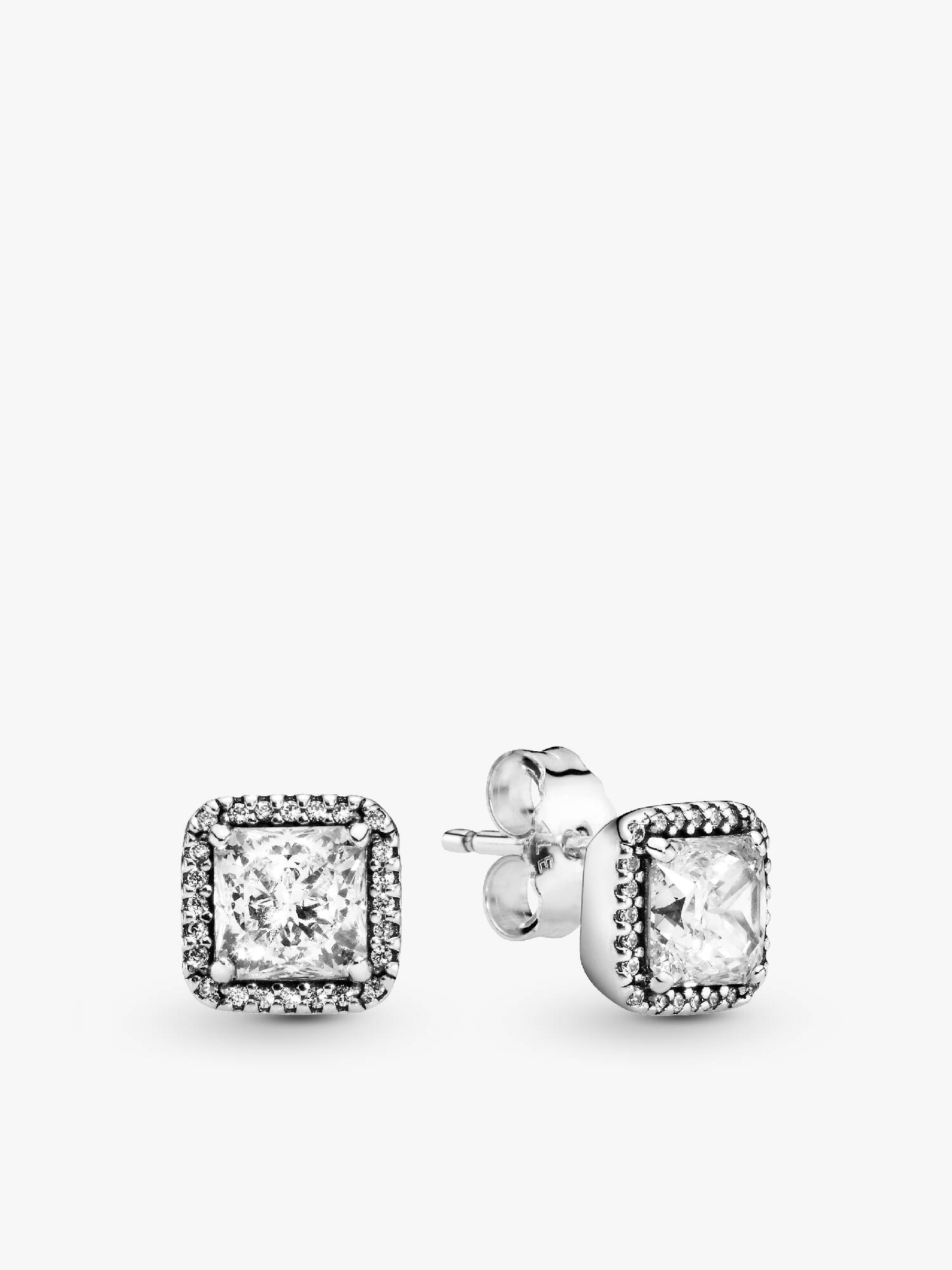 Clous d'Oreilles Halo Scintillant Carrés