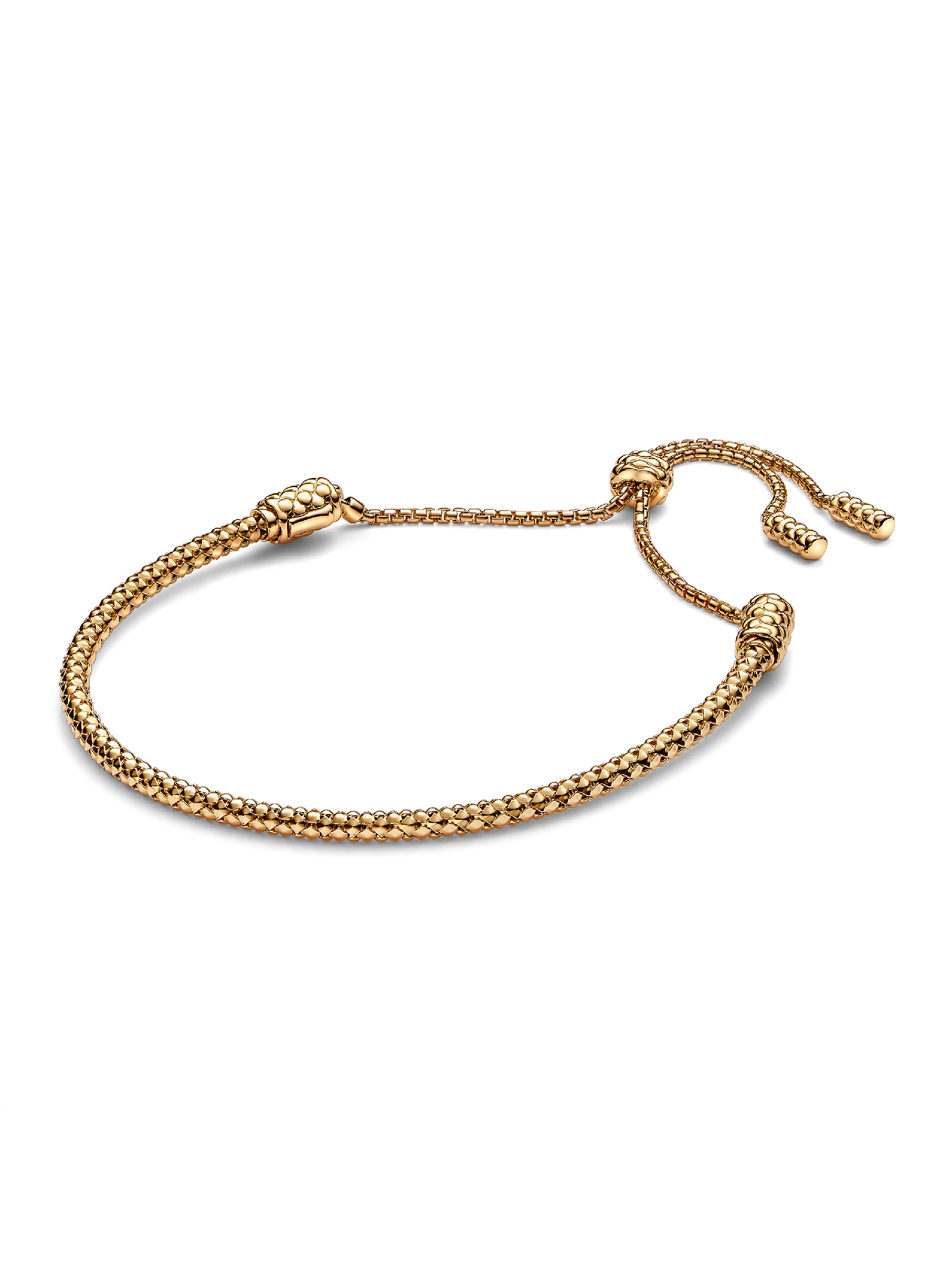 Bracelet Coulissant Chaîne Cloutée