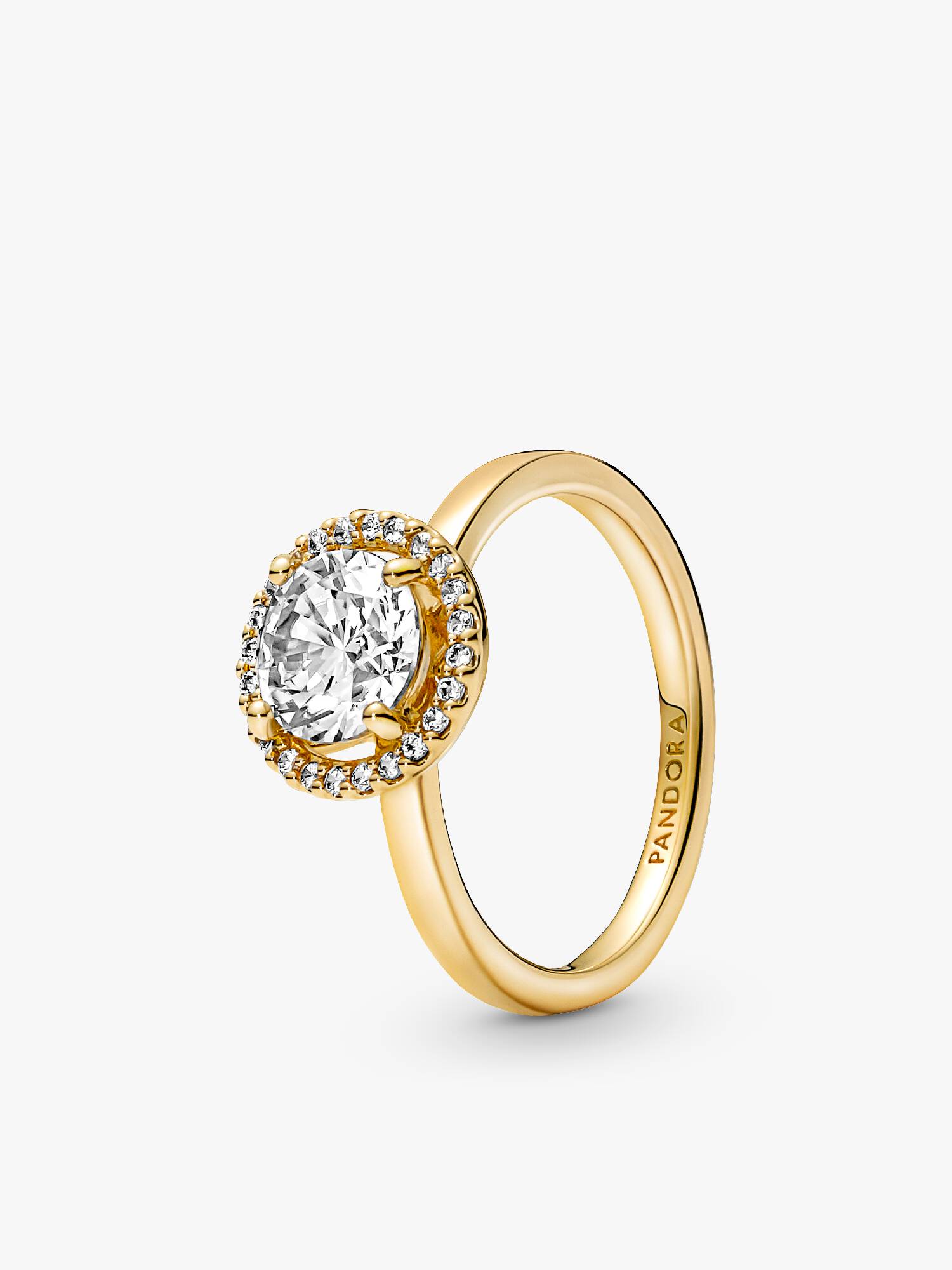 Bague Halo Rond Scintillant