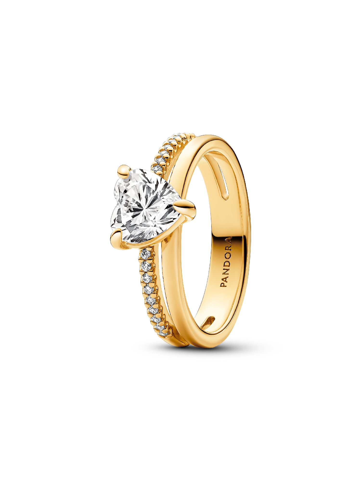 Bague Cœur Anneau Double