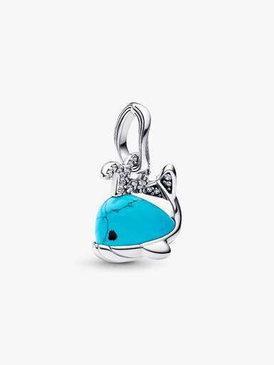 Charm Pendant Baleine Turquoise