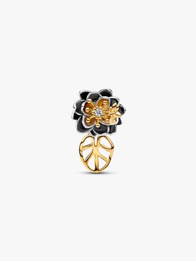 Charm Disney Princesse Tiana Nénuphar et Diamant de Synthèse