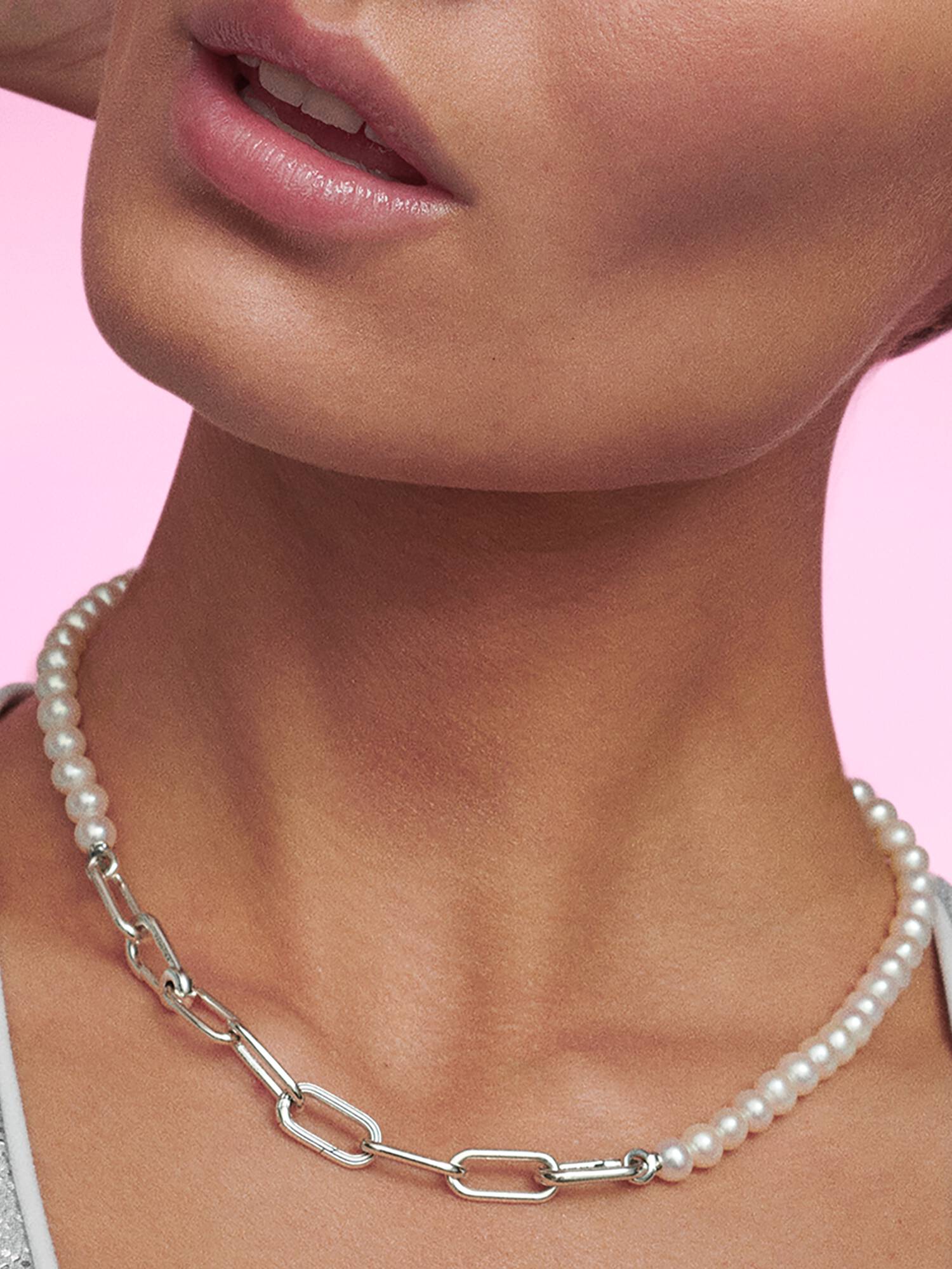 Collier Perles de Culture d'Eau Douce Traitées Pandora ME