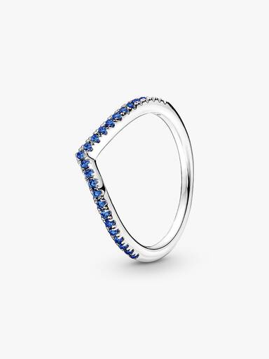 Bague Bleue Scintillante Vœu Pandora Timeless