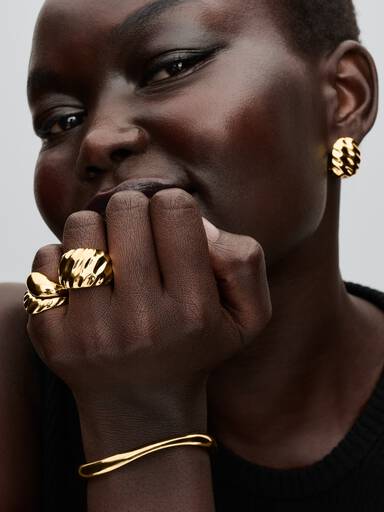 Bague Spectaculaire Ondulée