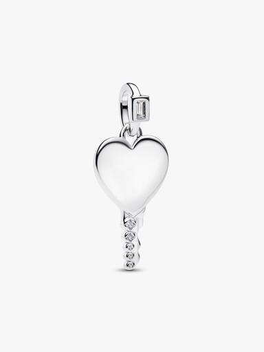 Pendentif Clé Cœur Gravable