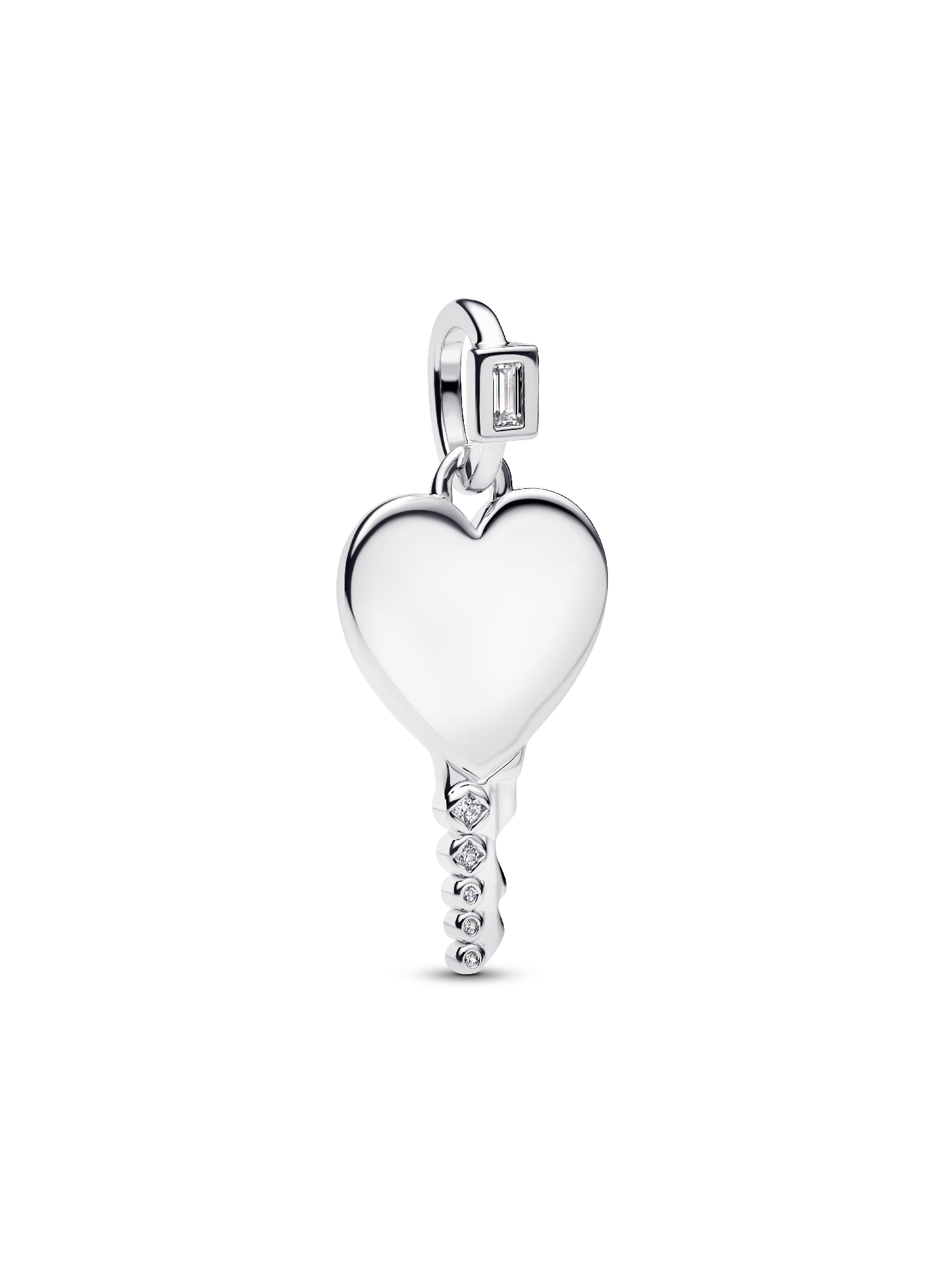 Pendentif Clé Cœur Gravable
