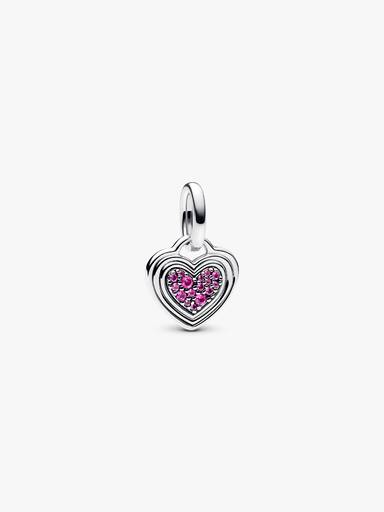 Charm Pendant Cœur Gravable Rose