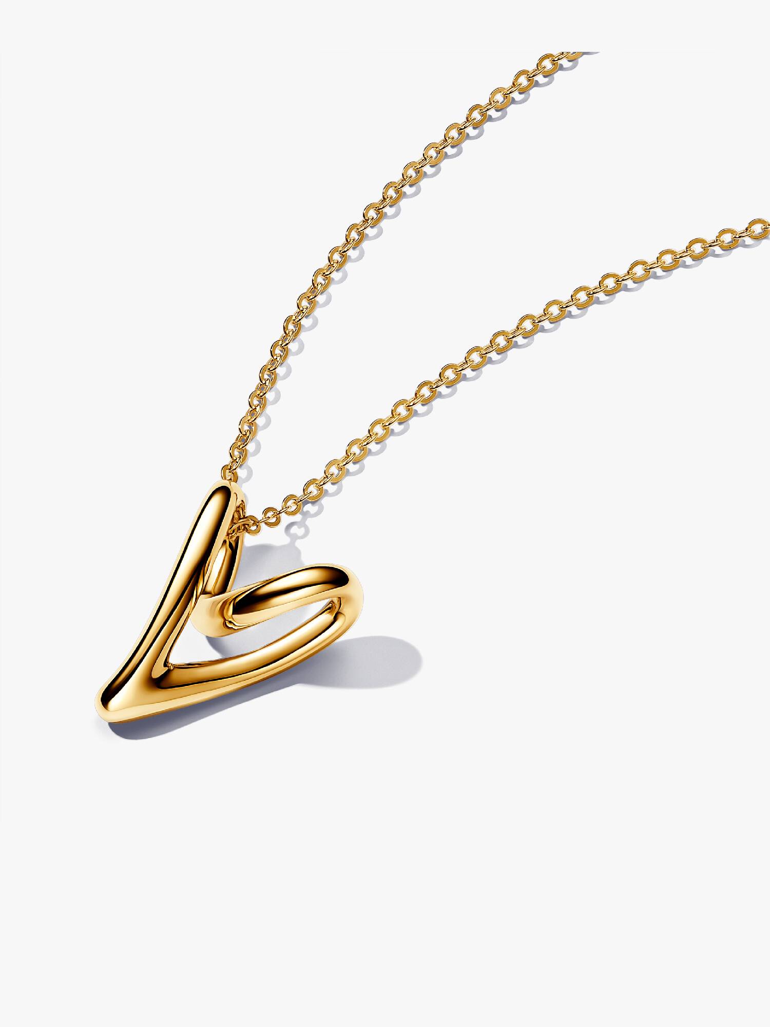 Collier à Pendentif Cœur de Forme Organique
