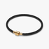Bracelet Cordon Noir Brillant Doré Bracelet Cordon Noir Brillant Doré