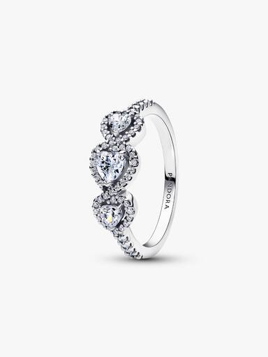 Bague Trilogie Cœur Halo