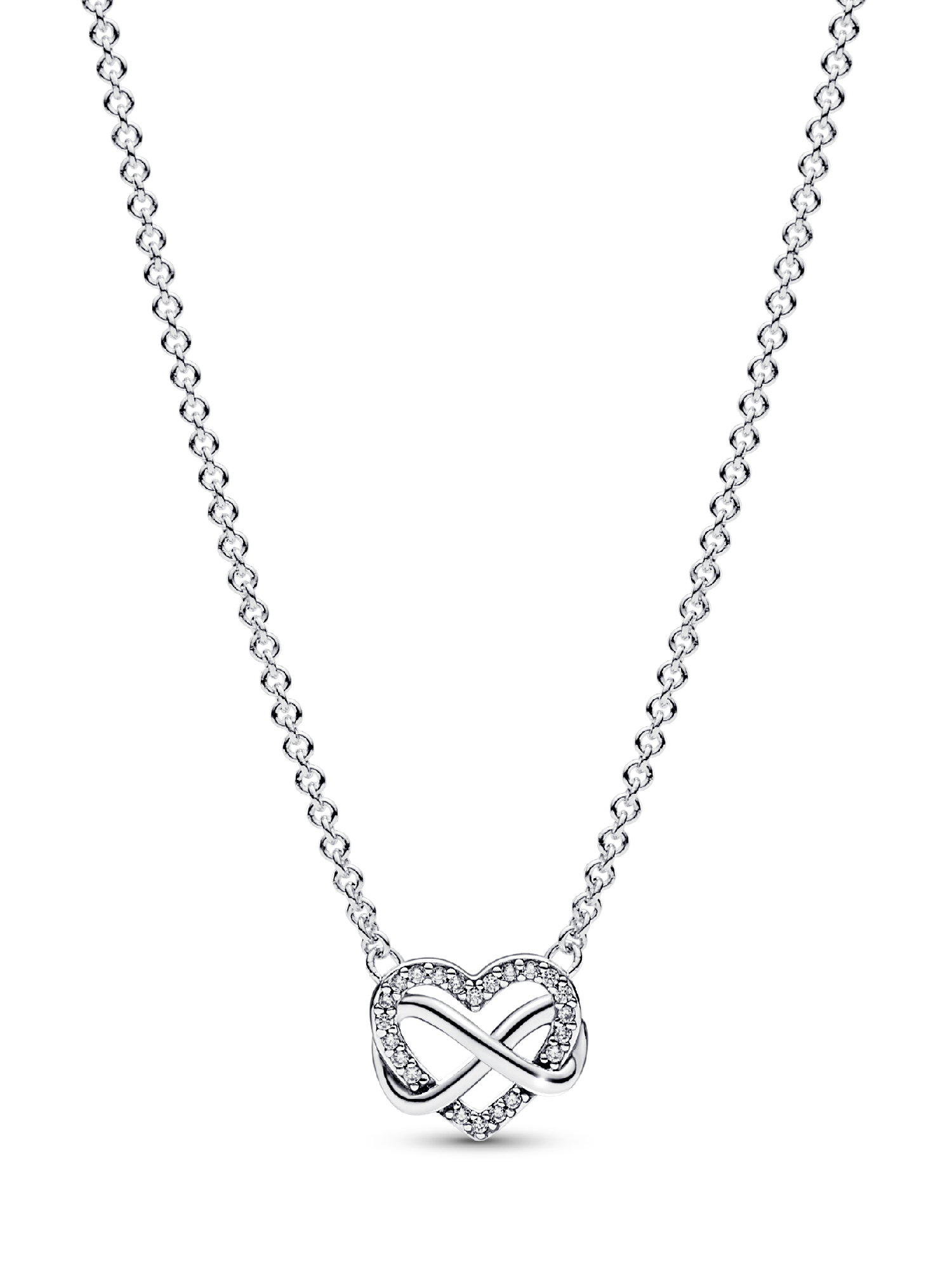 Collier Cœur Infini Scintillant