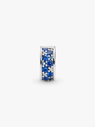 Charm Clip Pavé Bleu