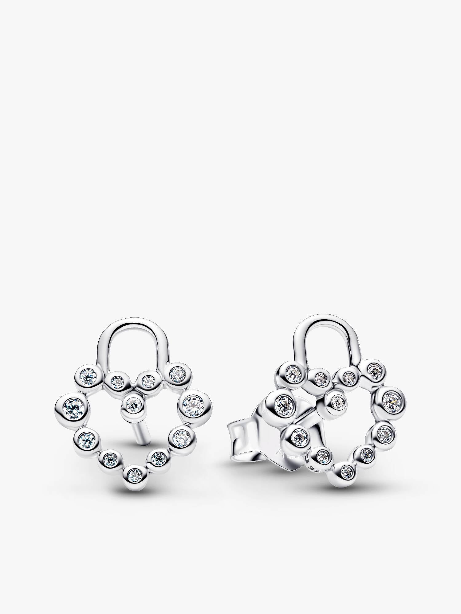 Clous d’Oreilles Cadenas Cœur Scintillant