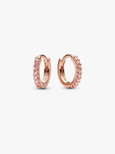 Créoles Huggie Roses Scintillantes