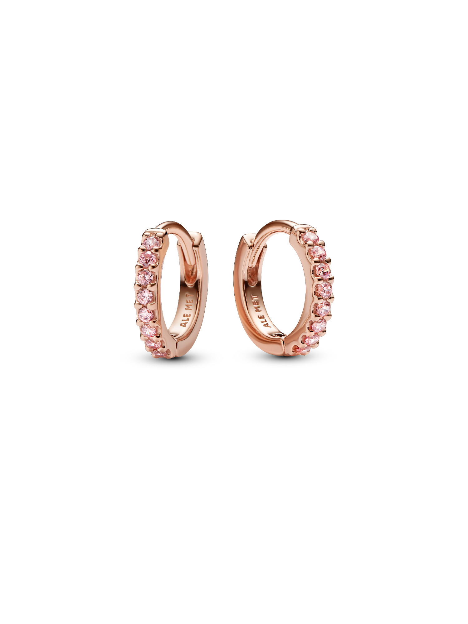 Créoles Huggie Roses Scintillantes