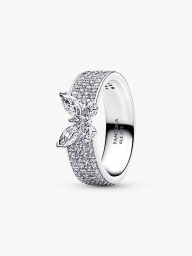 Bague Cocktail Papillon Scintillant