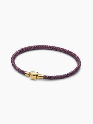 Bracelet Cordon Violet Scintillant
