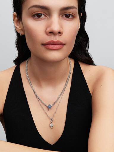 Charm Chapeau de Diplômé 2026 Bleu Scintillant