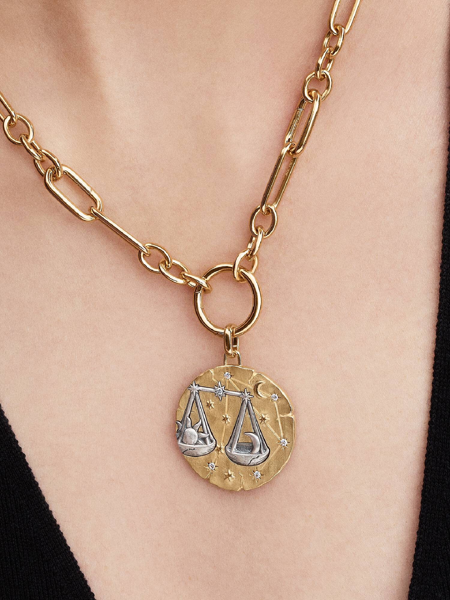 Charm Médaillon XL Signe de la Balance
