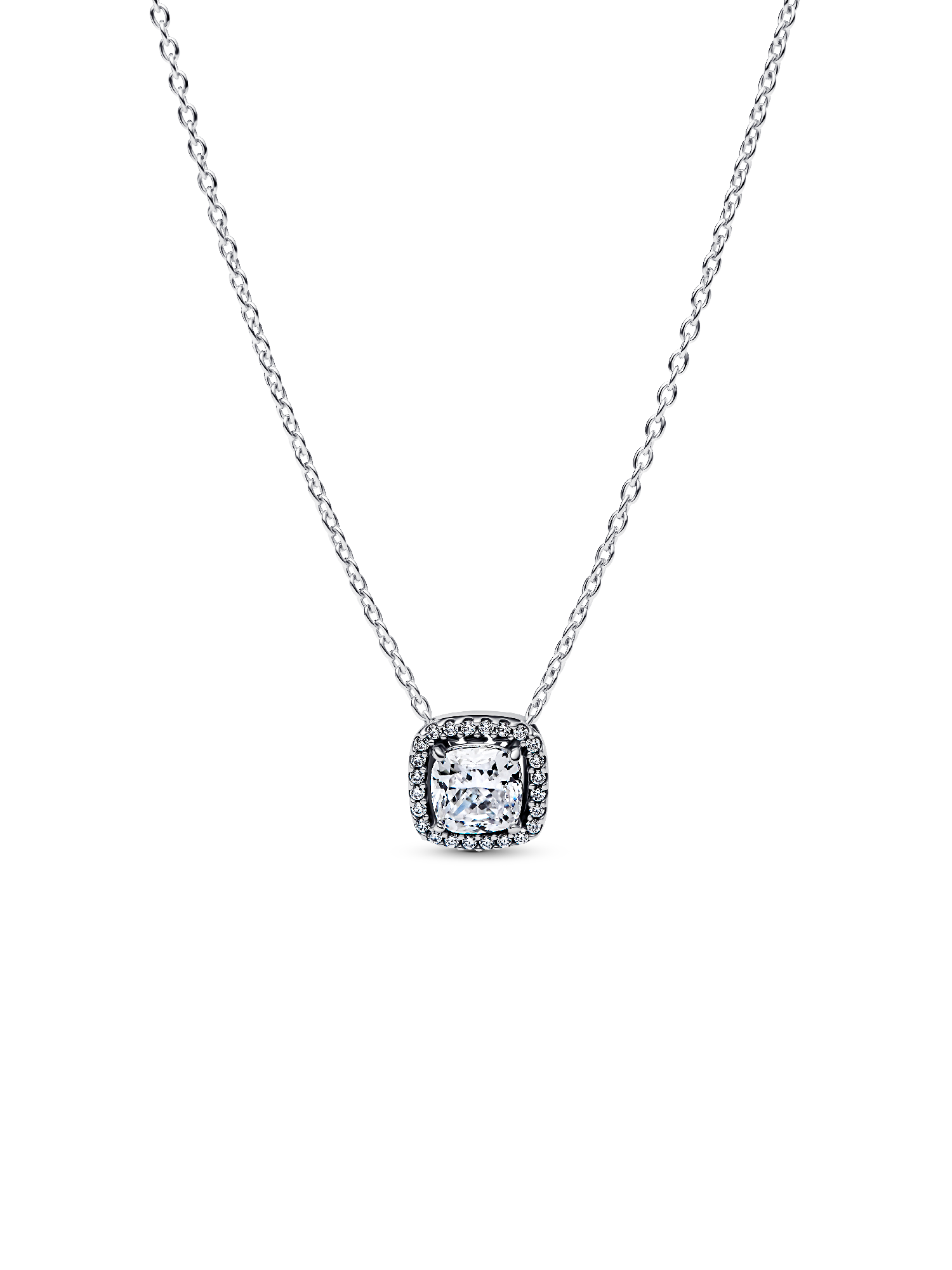 Collier Pendentif Halo Scintillant