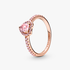 Bague Cœur Surélevé Scintillant Bague Cœur Surélevé Scintillant