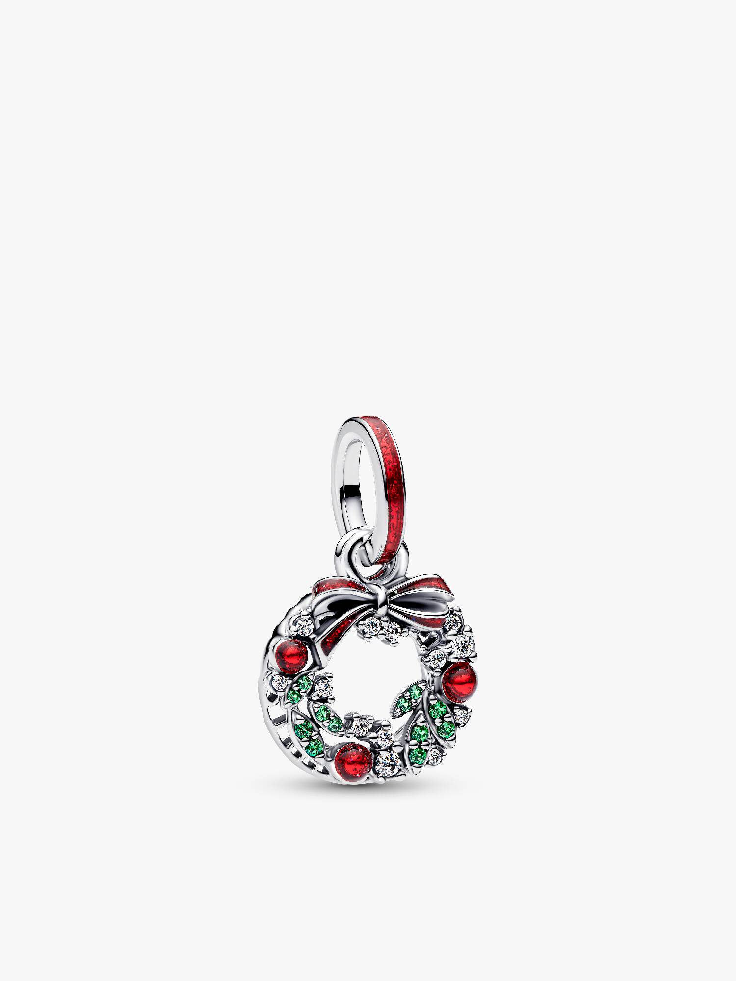 Charm Pendant Double Couronne de Noël