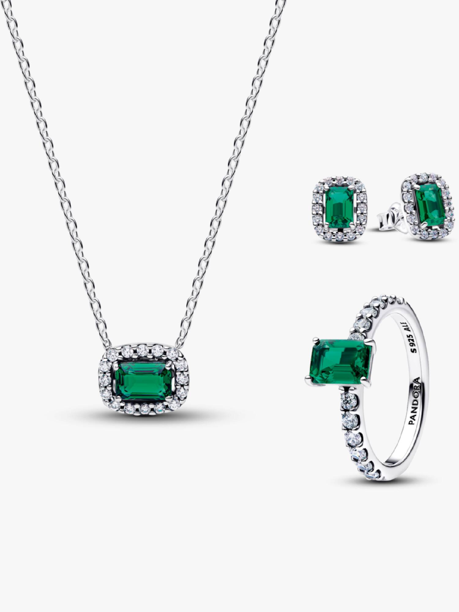 Coffret Cadeau Halo Vert Complet Pandora Timeless