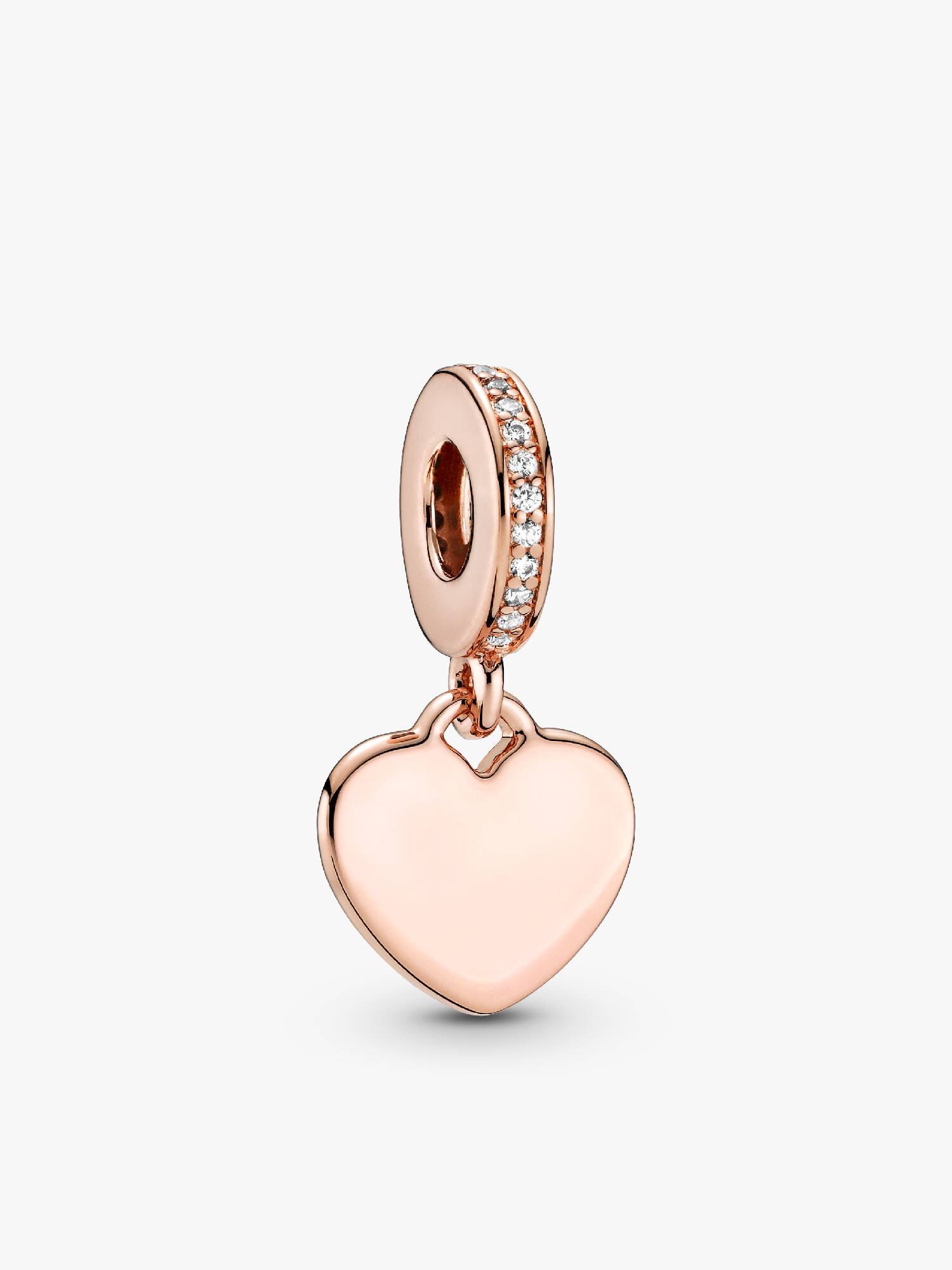 Charm Pendant Plaque Cœur Gravable