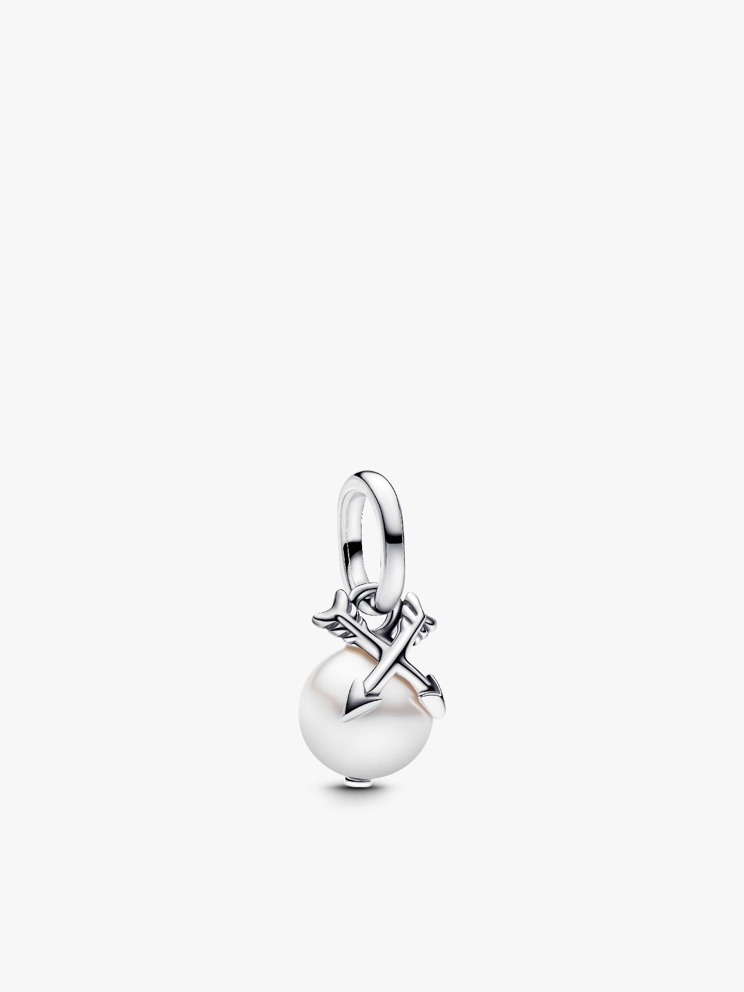 Mini Charm Pendant Perle & Flèches