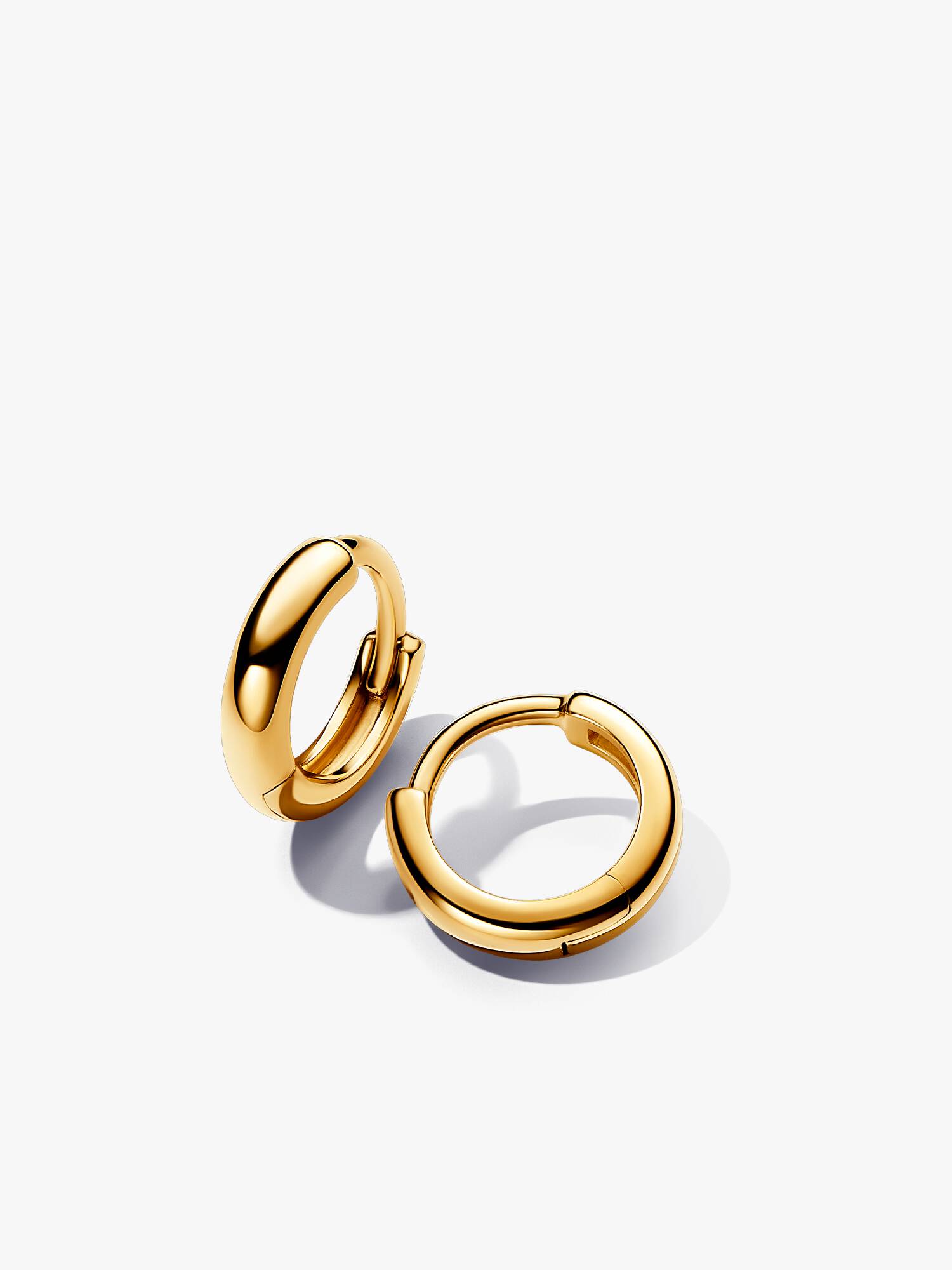 Boucles d'Oreilles Créoles Huggie Rondes