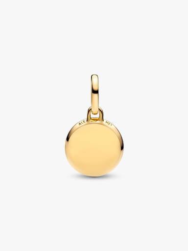 Mini Charm Médaillon Gravable Vert