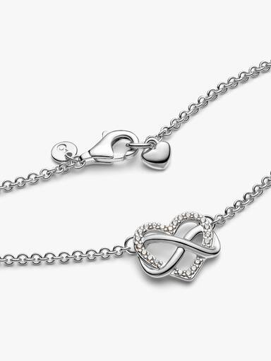 Collier Cœur Infini Scintillant