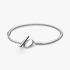 Bracelet Maille Serpent Barre en T Cœur Bracelet Maille Serpent Barre en T Cœur