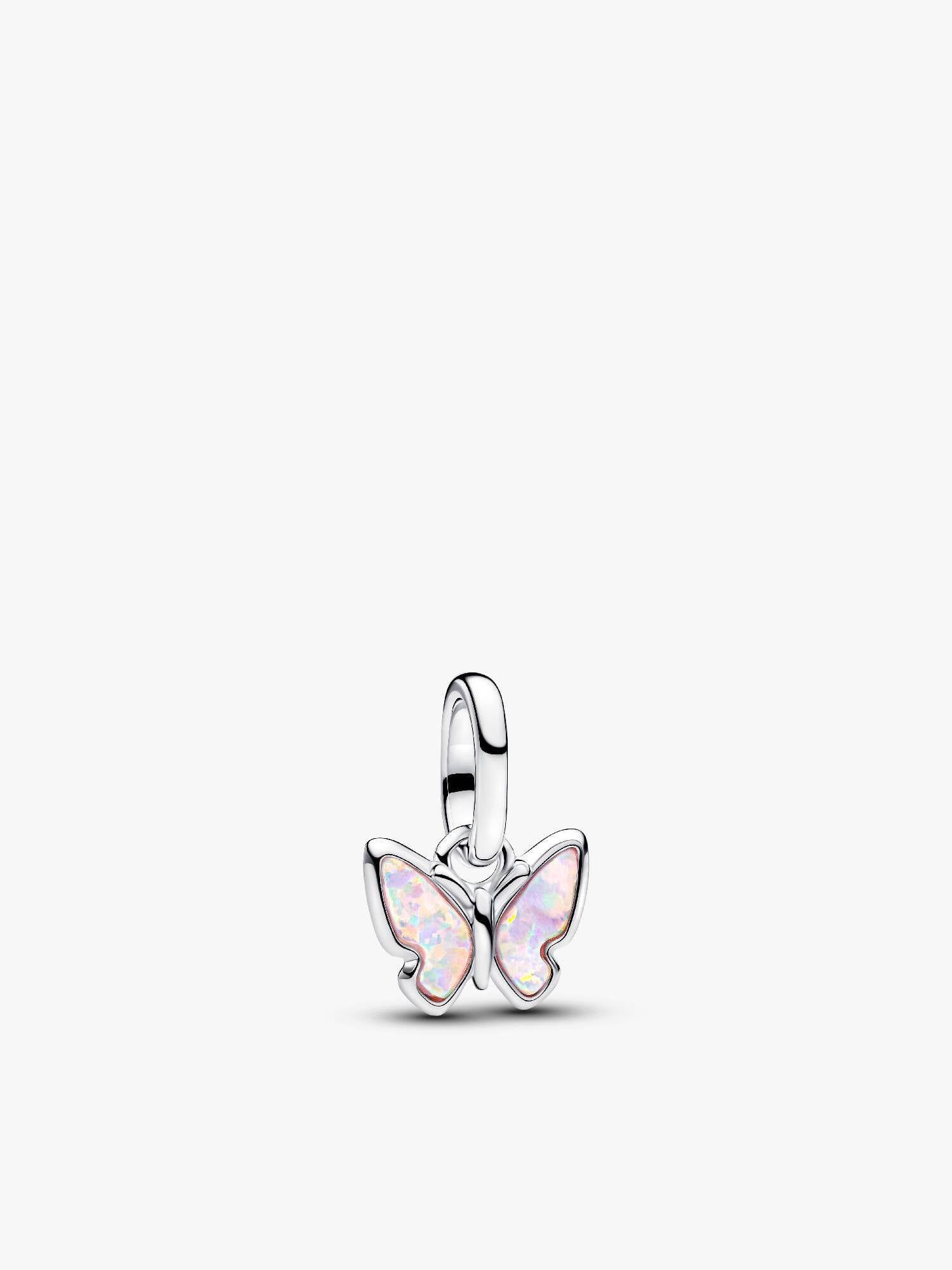 Mini Charm Pendant Papillon Rose