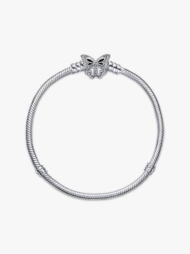 Bracelet Maille Serpent Fermoir Papillon